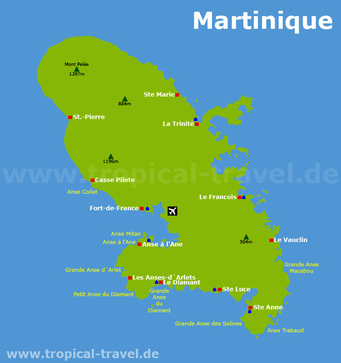 Martinique Karte