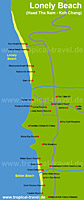 Lonely Beach Karte