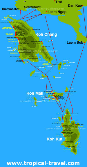 Koh Chang Islands Karte