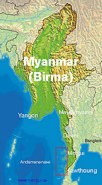 Myanmar-Karte