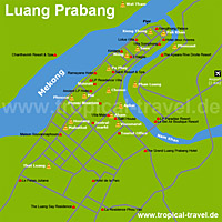 Luang Prabang-Karte