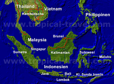 Südostasienkarte