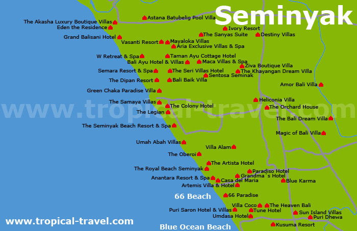 Seminyak Karte