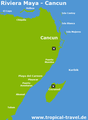 Riviera Maya Karte