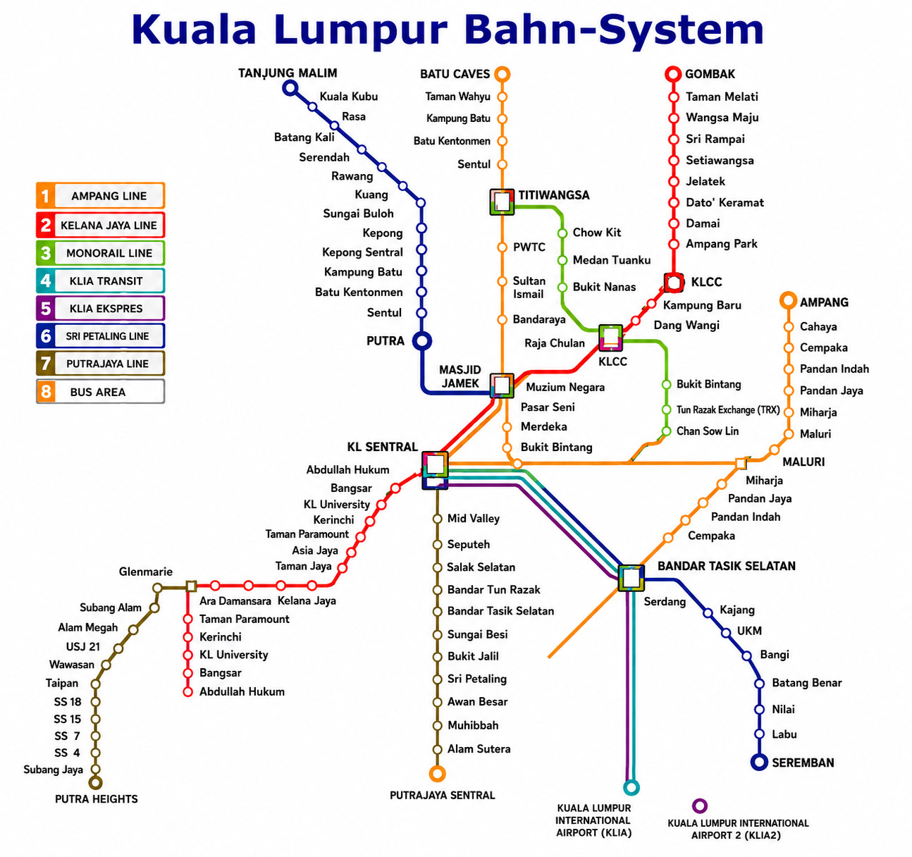 KL train map