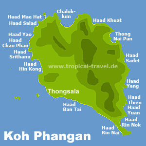 Koh Phangan Karte