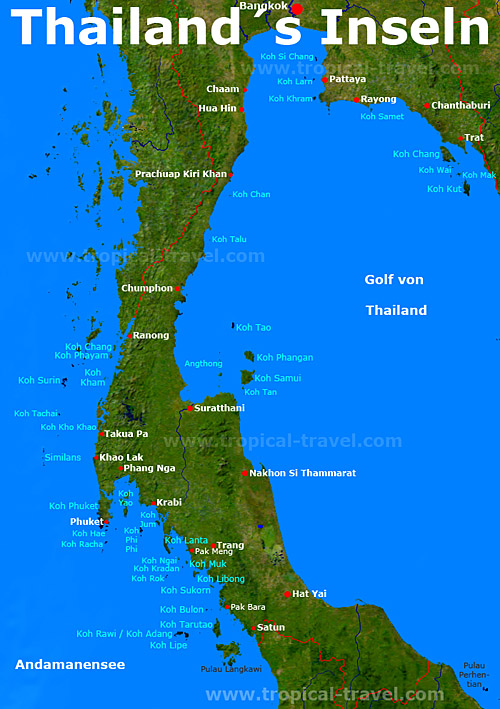 Thailand-Karte