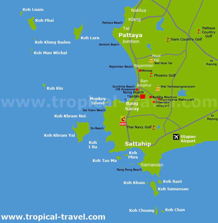 Pattaya Region Karte
