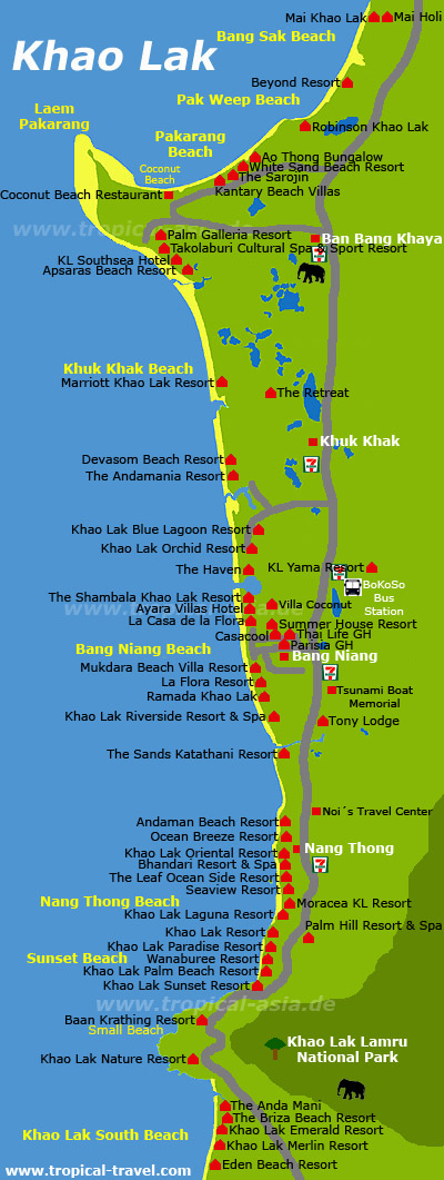 Khao Lak Karte