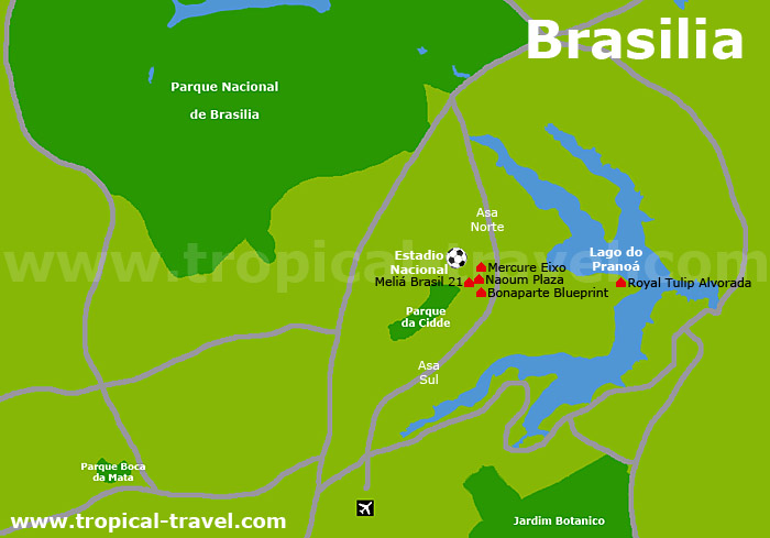 Brasilia Karte
