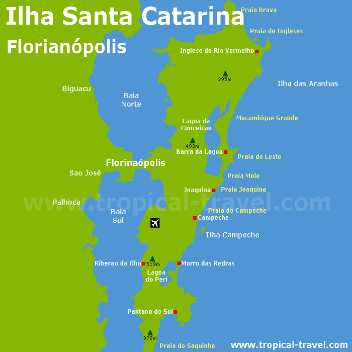 Ilha Santa Catarina Karte