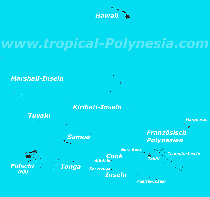 Polynesien Karte