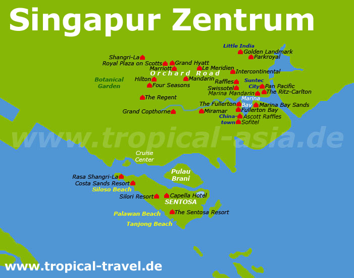 Singapur Karte