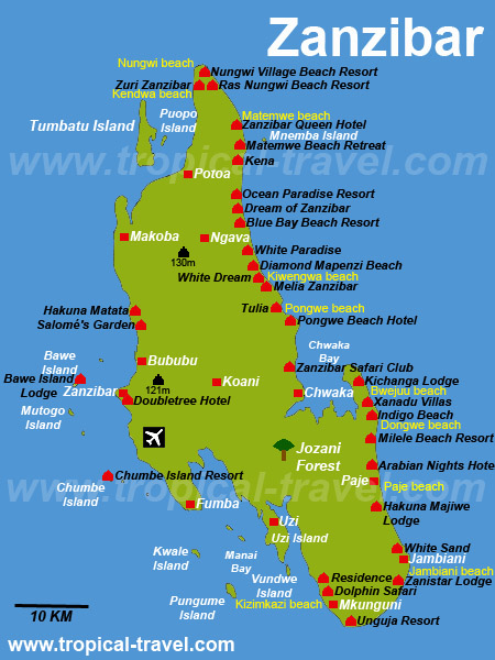 Sansibar Karte