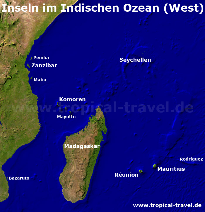 Indischer Ozean Karte