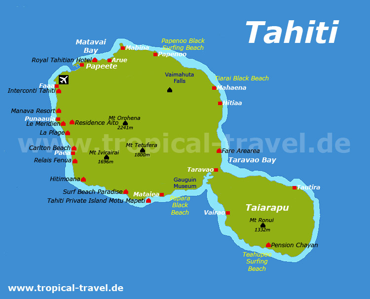 Tahiti Karte