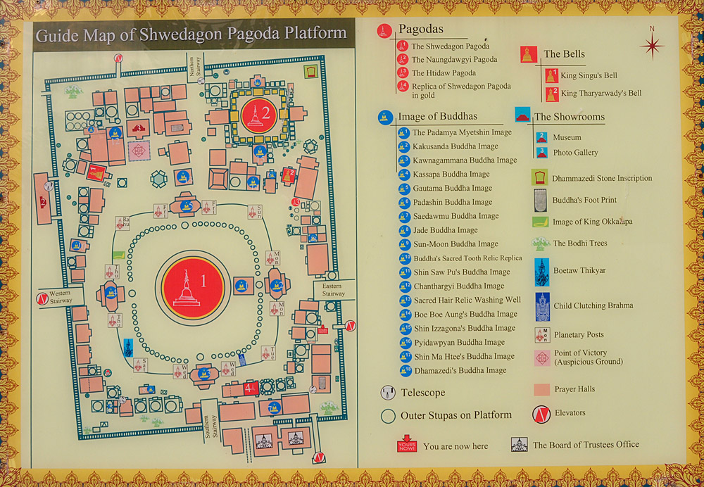 Shwedagon Karte
