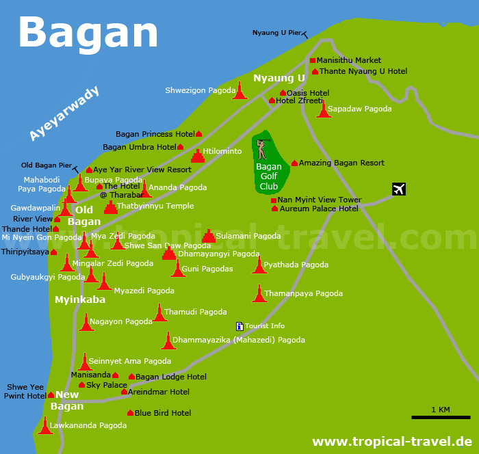 Bagan Karte