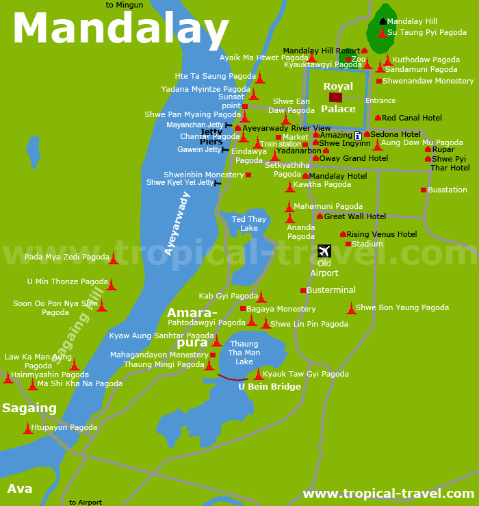 Mandalay Karte