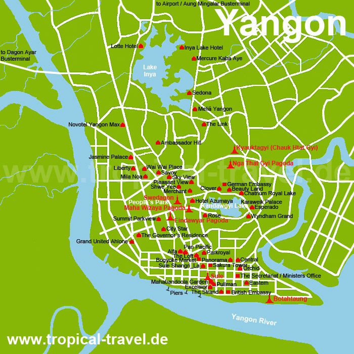 Yangon Karte