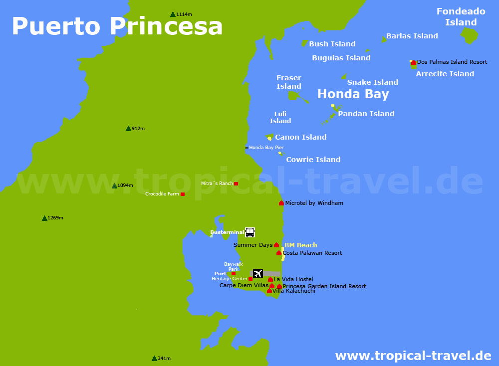 Puerto Princesa Karte