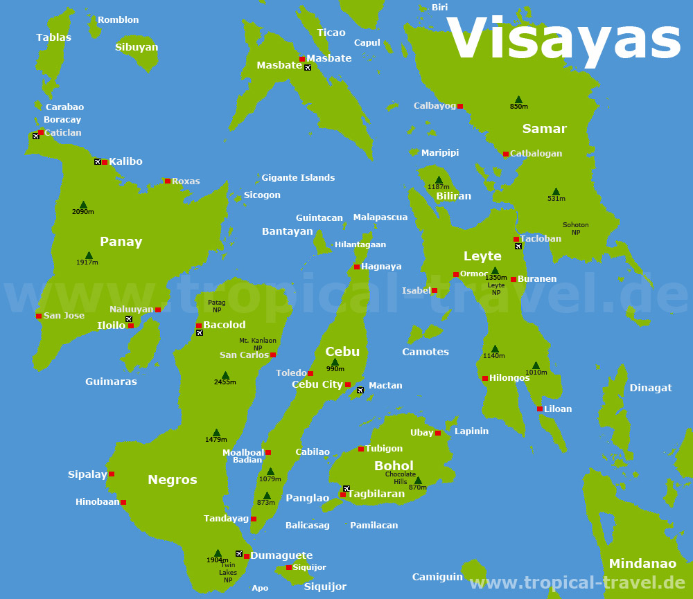 Visayas Karte