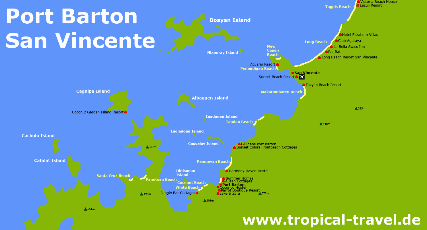 Port Barton Karte