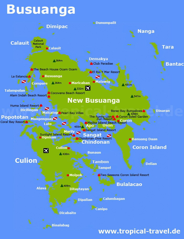 Busuanga Karte