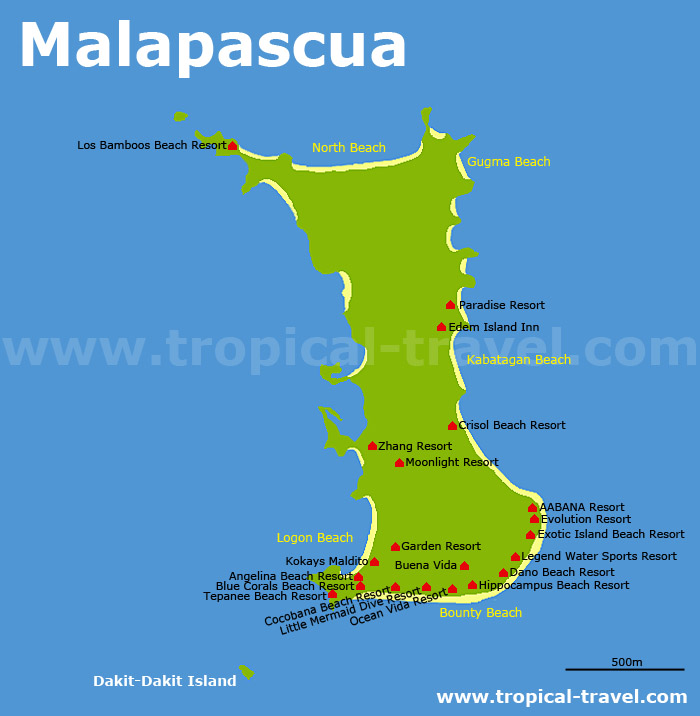 Malapascua Karte